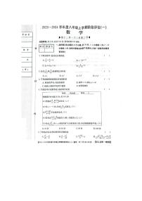 河北省石家庄市部分学校2023-2024学年八年级上学期第一次月考数学试题