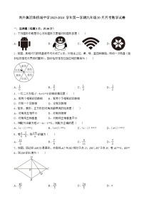 广东省深圳市南山区南外集团华侨城中学2023-2024学年九年级上学期10月月考数学试卷