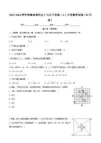 河南省 郑州市 二七区郑州市第五十七中学2023-2024学年 八年级上学期月考数学试卷（10月份） （月考）