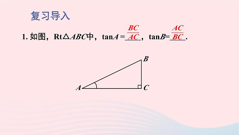 第一章直角三角形的边角关系1锐角三角函数第2课时正弦余弦课件（北师大版九下）02