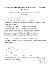 山东省菏泽市经开区多校联考2023-2024学年九年级上学期月考数学试卷（10月份）