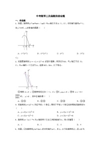 中考数学二次函数专项练习