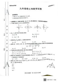 陕西省西安市蓝田县2023-2024学年九年级上学期学期9月收心考数学试题