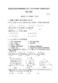 江苏省苏州市吴江区实验初中教育集团2023-2024学年九年级上学期10月阳光测评数学试卷（月考）