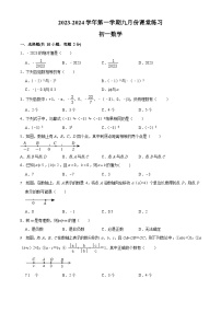 江苏省苏州市苏州工业园区青剑湖实验中学2023-2024学年七年级上学期数学九月份课堂练习（月考）