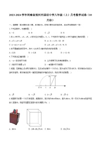 2023-2024学年河南省郑州外国语中学八年级（上）月考数学试卷（10月份）（含解析）