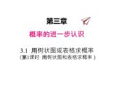 3.1.1 用树状图或表格求概率 北师大版九年级数学上册课件