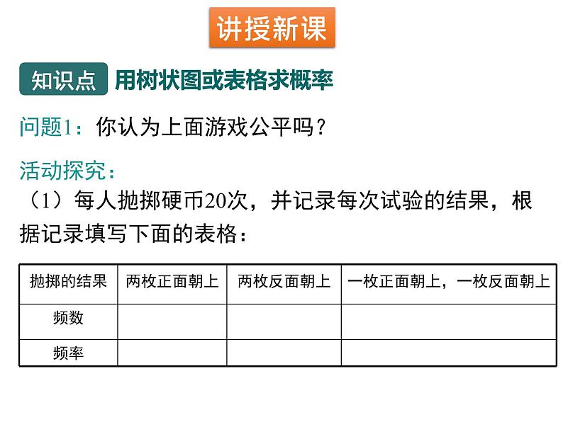 3.1.1 用树状图或表格求概率 北师大版九年级数学上册课件04