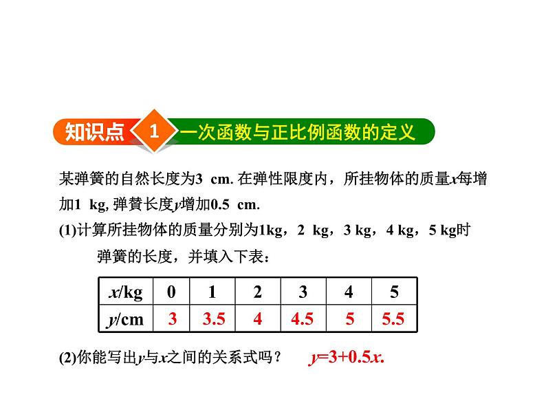 4.2 一次函数与正比例函数 北师大版八年级数学上册教学课件第4页