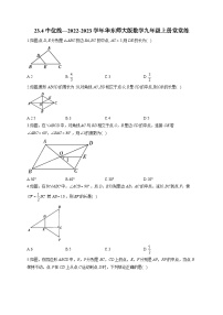 华师大版九年级上册23.4 中位线课时作业