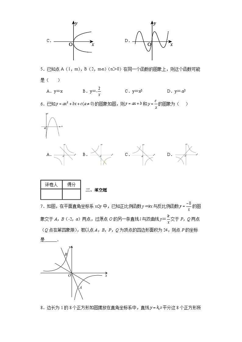 中考数学二轮复习核心考点专题11反比例函数与一次函数二次函数的综合运用含解析答案第2页