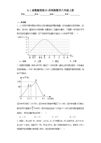 初中数学苏科版八年级上册6.1 函数练习