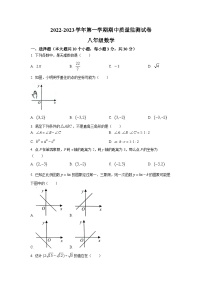 江西省萍乡市芦溪县2022-2023学年八年级上学期期中质量监测数学试卷(含答案)