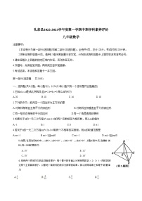 陕西省咸阳市礼泉县2023届九年级上学期期中学科素养评价数学试卷(含答案)