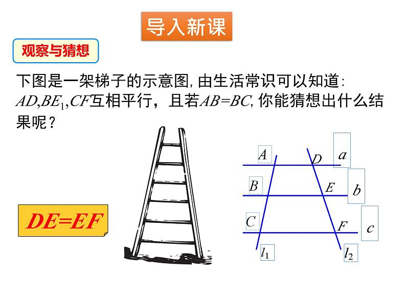 4.2 平行线分线段成比例 北师大版九年级数学上册课件03