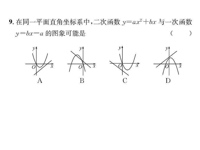 人教版九年级数学上册第22章综合评价课时训练课件PPT05