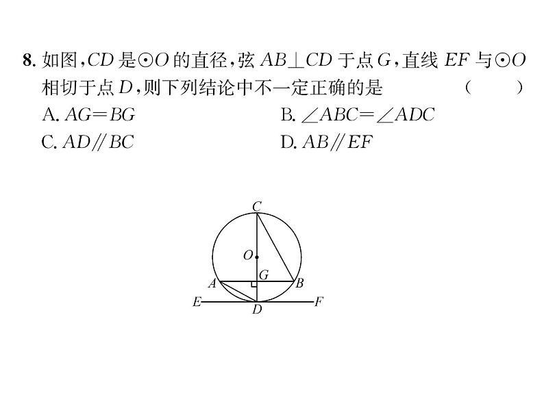 人教版九年级数学上册期末综合评价课时训练课件PPT06