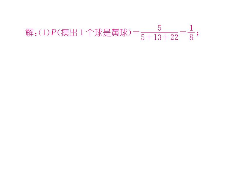 人教版九年级数学上册第25章小专题15  概率的求法课时训练课件PPT第3页