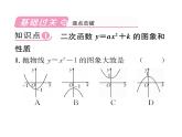 人教版九年级数学上册第22章22.1.3第1课时  二次函数y=ax²+k的图象和性质课时训练课件PPT