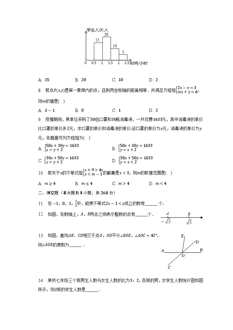 辽宁省铁岭市2022-2023学年七年级下学期期末考试数学试卷(含解析)第2页