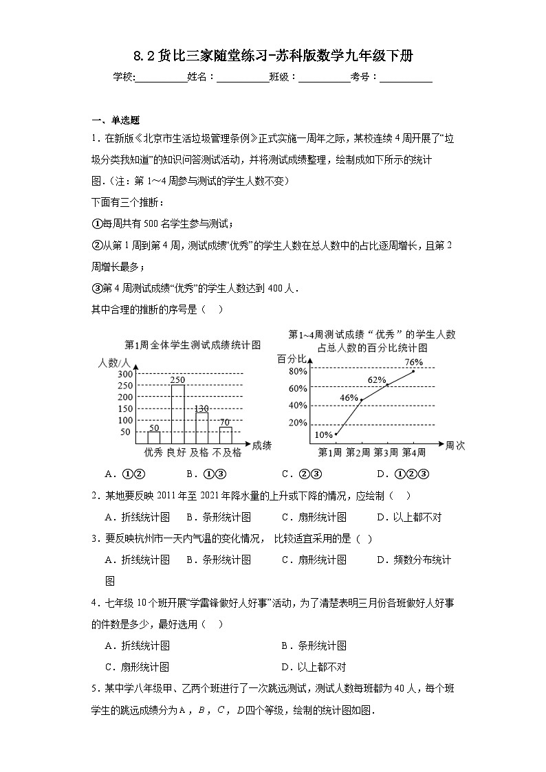 8.2货比三家随堂练习-苏科版数学九年级下册01