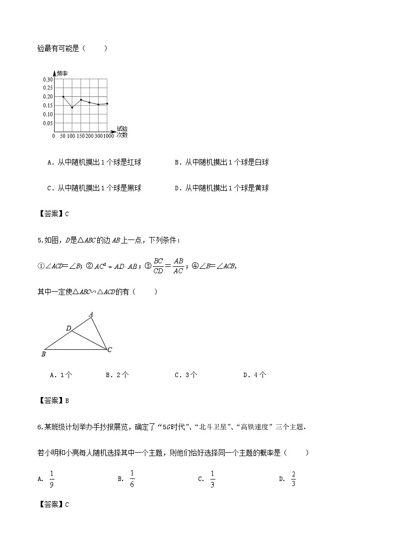 2023-2024学年度第一学期九年级数学期中复习小卷及解答第2页