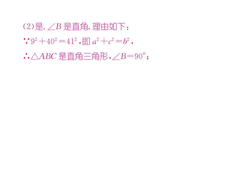 北师大版八年级数学上册第1章勾股定理2  一定是直角三角形吗课时训练课件PPT第5页