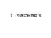北師大版八年級(jí)數(shù)學(xué)上冊(cè)第1章勾股定理3  勾股定理的應(yīng)用課時(shí)訓(xùn)練課件PPT