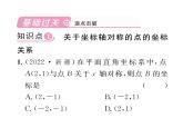 北师大版八年级数学上册第3章位置与坐标3  轴对称与坐标变化课时训练课件PPT