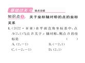 北师大版八年级数学上册第3章位置与坐标3  轴对称与坐标变化课时训练课件PPT