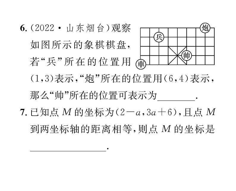 北师大版八年级数学上册第3章位置与坐标第3章整合与提升课时训练课件PPT05