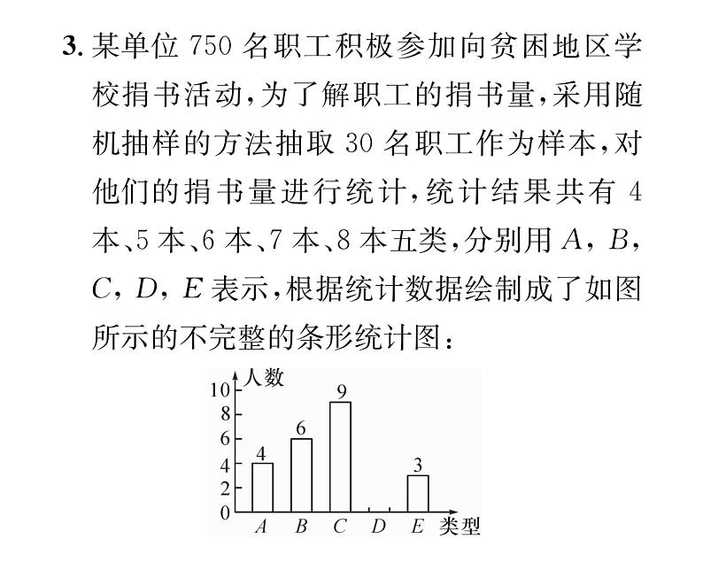 北师大版八年级数学上册第6章数据的分析3  从统计图分析数据的集中趋势课时训练课件PPT05