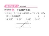 北师大版八年级数学上册第7章平行线的证明4  平行线的性质课时训练课件PPT