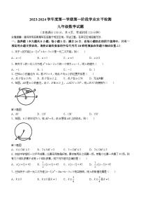 江苏省连云港市赣榆区赣榆实验中学2023-2024学年九年级上学期10月月考数学试题(无答案)