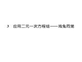 北师大版八年级数学上册第5章二元一次方程组3  应用二元一次方程组——鸡兔同笼课时训练课件PPT