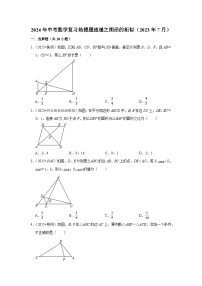 2024年中考数学复习热搜题速递之图形的相似