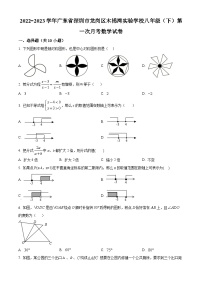 精品解析：广东省深圳市龙岗区木棉湾实验学校2022-2023学年八年级下学期第一次月考数学试卷