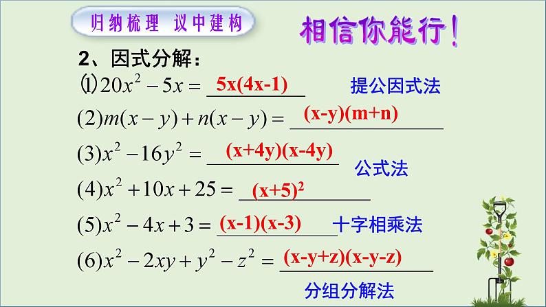 微专题：因式分解(1)课件PPT第4页