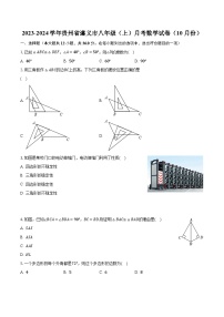 2023-2024学年贵州省遵义市八年级（上）月考数学试卷（10月份）（含解析）