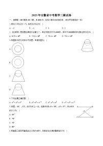 2023年安徽省中考数学三模试卷(含解析）