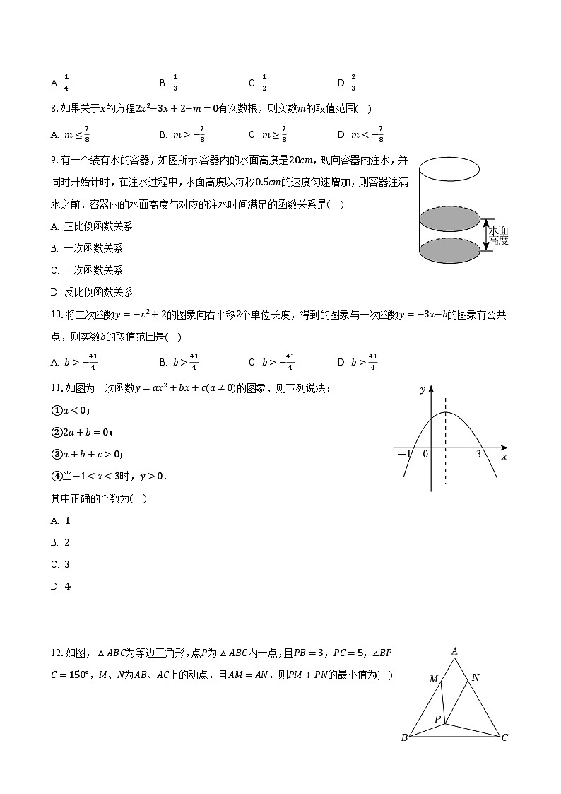 2023年四川省巴中市恩阳区中考数学适应性试卷（5月份）（含解析）第2页
