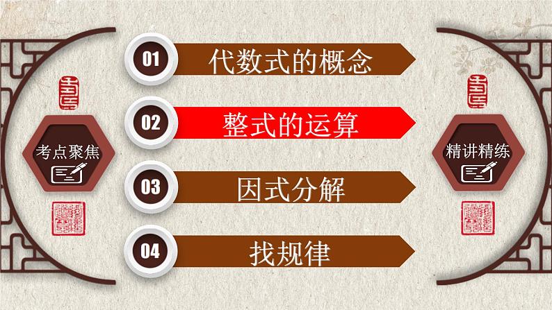 中考数学一轮复习知识点梳理+提升训练精品课件专题1.2《整式》（含答案）06