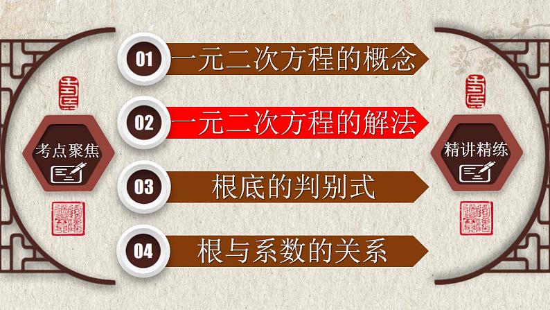 中考数学一轮复习知识点梳理+提升训练精品课件专题2.2《一元二次方程》（含答案）06