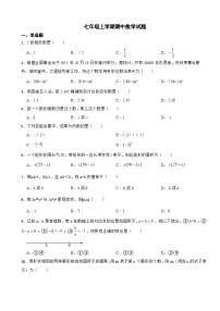 福建省龙岩市2023年七年级上学期期中数学试题（附答案）