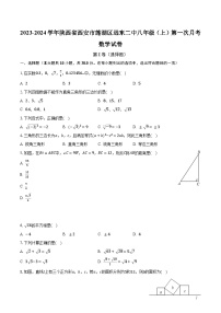 2023-2024学年陕西省西安市莲湖区远东二中八年级（上）第一次月考数学试卷（含解析）