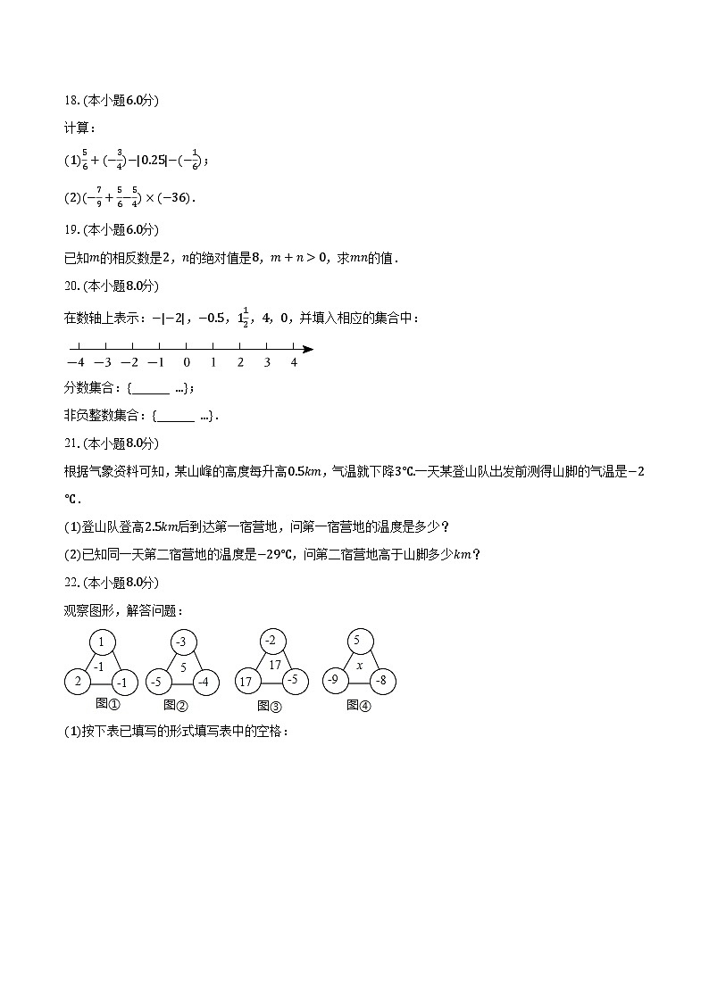 2023-2024学年广东省汕头市潮阳实验学校七年级（上）月考数学试卷（10月份）（含解析）第3页