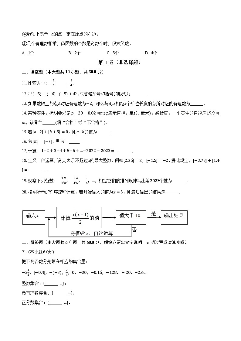 2023-2024学年黑龙江省齐齐哈尔市龙江县七年级（上）第一次月考数学试卷（含解析）第2页