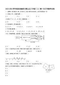 2023-2024学年陕西省榆林市横山区八年级（上）第一次月考数学试卷（含解析）