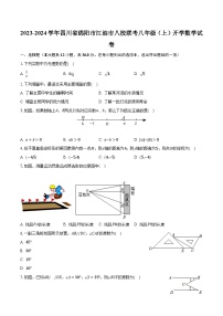 2023-2024学年四川省绵阳市江油市八校联考八年级（上）开学数学试卷（含解析）