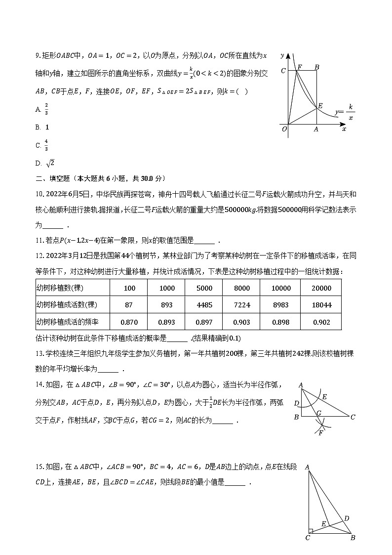 2023年新疆中考数学模拟试卷（含解析）02